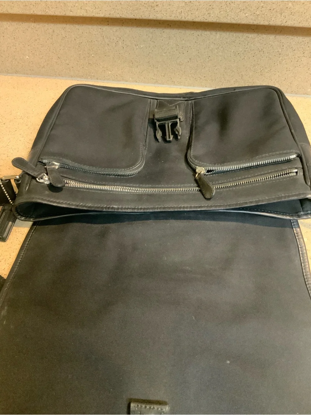 Coach Black Messenger Laptop Bag with Adjustable Strap